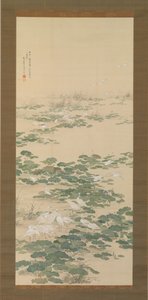 Reiher in einem Lotus-Teich, 1852
