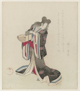 Kurtisane als Kanzan von Yanagawa Shigenobu (I)