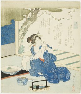 Sommerroben (Natsugoromo), aus der Serie "Ein Vergleich von Düften (Takimono awase)" von Yanagawa Shigenobu II
