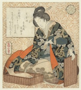 Der Gott Ebisu (Serie: Eine Parodie auf die sieben Glücksgötter, Mitate shichifukujin)