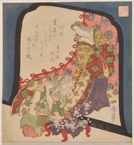 Der Bambusschneider, aus der Serie Zehn Romanzen für den Honchō Club von Yashima Gakutei