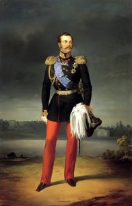 Porträt von Kaiser Alexander II., 1818-1881, 1856