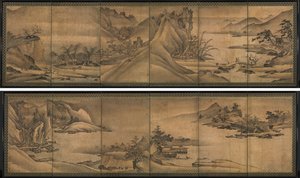 Landschaft der vier Jahreszeiten von Yi Sumun (Korean, b. c. 1404)