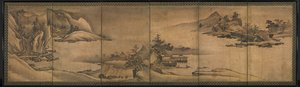 Landschaft der vier Jahreszeiten von Yi Sumun (Korean, b. c. 1404)