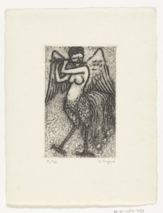 Flötenspielende Sirene von Yo Sugano (signed by artist)