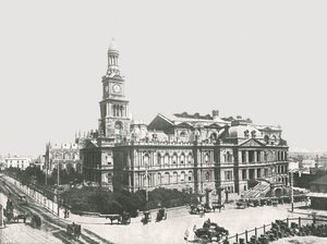 Das neue Rathaus, Sydney, Australien, 1895