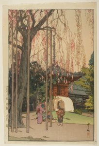 Der Kirschbaum in Kawagoe von Yoshida Hiroshi