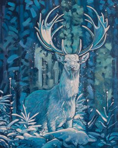 Frostiger Hirsch