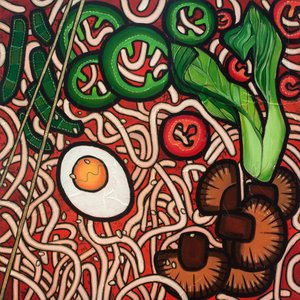 Ramen-Nudel-Gemüse, 2023 von Yue Zeng