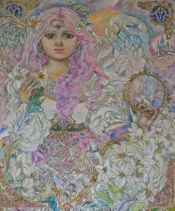 Ein Engel der rosa Lilie von Yumi Sugai