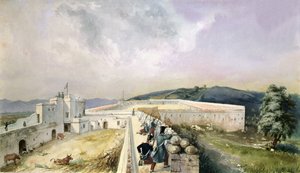 Ansicht einer Versuchsfarm am Stadtrand von Algier, ca. 1830-31