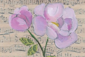 Florale Musiknoten