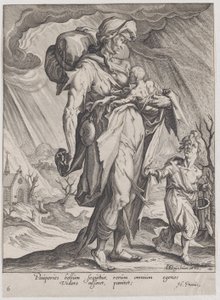 Armut, aus Tugenden und Laster, 1596-97