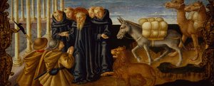 Heiliger Hieronymus vergibt den Dieben von Zanobi Machiavelli