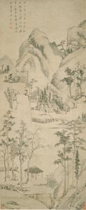 Landschaft mit Figur von Zha Shibiao