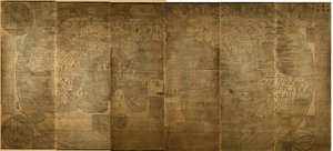 Kunyu Wanguo Quantu Eine Karte der unzähligen Länder der Welt, 1602 von Zhong Wentao
