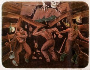 Unfall in einer Mine, ca. 1950