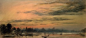 Nachglühen zwei Stunden nach Sonnenuntergang