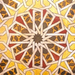 Arabisches geometrisches Design. Kloster La Rabida, 2020 (Foto) von . .