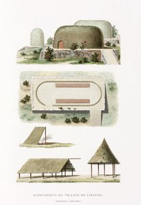 Architektur Gebäude im Dorf Likiliki