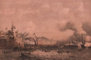Ankunft von Kaiser Napoleon III. in Genua, Ligurien von William Walcutt