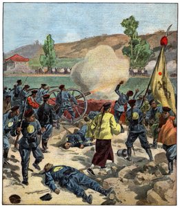 Schlacht zwischen China und Russland von . .
