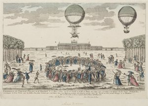 Blanchards erster Aufstieg in einem Ballon, 2. März 1784