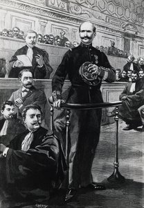 Absetzung von Kommandant Charles Walsin-Esterhazy während des Prozesses gegen Emile Zola