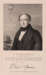 Edward Spencer, englischer Anwalt und Aeronaut von Frederick (attr. to) Barnard