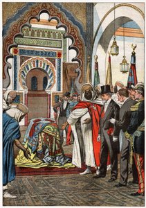Émile Loubet in der Sidi Boumediene Moschee, Tlemcen