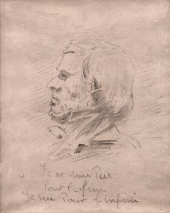 Eugène Delacroix „Ich bin nicht für das Ende, ich bin für die Unendlichkeit.“ ca. 1850 von . .
