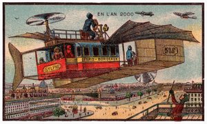 Fliegender Bus in Paris
