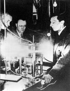 Frederic Joliot, Hans Halban und Lew Kowarski, ca. 1939