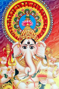 Ganesha oder Ganapati: der elefantenköpfige hinduistische Gott von . .