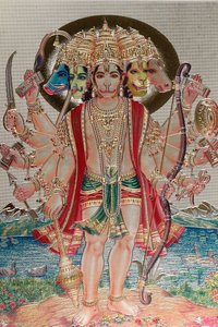 Hanuman, der Affengott in der hinduistischen Mythologie von . .