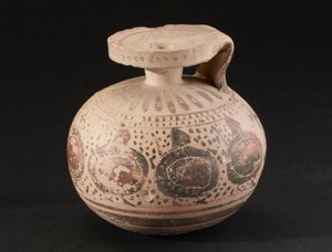 Hygiene Dekoriertes Tongefäß, Korinthisch, 575-550 v. Chr. von John Pardon