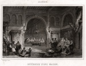 Innenraum in Algerien (Stich)