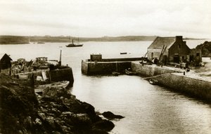 Insel Ouessant: der Hafen von Lampaul bei Flut