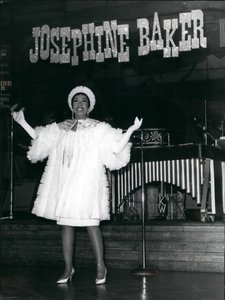 Josephine Baker in Zürich, Schweiz, 3. März 1967 (Foto) von . .