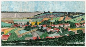 Landschaft in der französischen Landschaft, ca. 1950