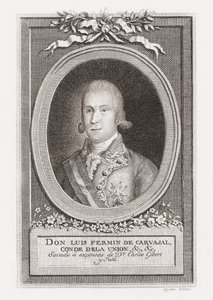 Luis Fermín de Carvajal, Graf von der Union. Porträt. von . .