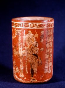 Maya-Grabvase aus Uaxactun, Guatemala, Tepeu-Phase