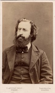 Pariser Kommune (1871): Porträt von Theophile Ferre (1846-1871), Mitglied der Kommune. Fotografie Appert. Dim. 10,5X6,3 cm