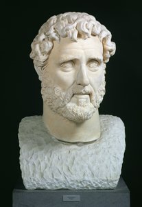 Porträtbüste des Kaisers Antoninus Pius (86-161) aus den Caracalla-Thermen, Rom, ca. 140 von Hippolyte Lalaise Devéria