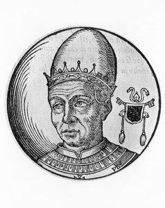Porträt von Saint Paul I (700-767), 93. Papst der katholischen Kirche ab 757, Gravur von William Walcutt