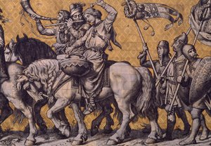 Prozession der Prinzen, Dekoration in Meißner Porzellan von Isabel Redie