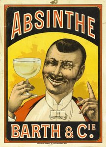 Werbung für Absinthe Barth & Cie, in Chalon sur Saone (Saone et Loire, Frankreich), um 1890 von Frederick (attr. to) Barnard