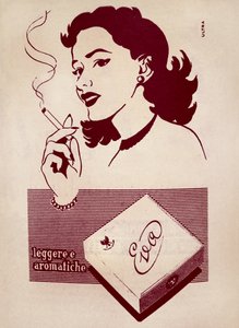Rauchen: Werbung für Monopole des italienischen Staates 1951 von . .