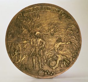 Die Eroberung von Narva, Basrelief entworfen von Bartolomeo Carlo Rastrelli, ca. 1720 von Hippolyte Lalaise Devéria