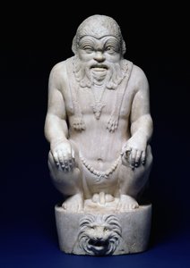 Der ägyptische Gott Bes, von einem Brunnen, römisch, ca. 130 n. Chr. von Hippolyte Lalaise Devéria